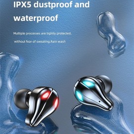 X9 Wireless Earphones HiFI Sound Headphone Bluetooth-compatible Earbuds Waterproof Headsets With Microphone 2000mAh Charging Box
