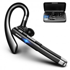 YYK525 Wireless Bluetooth-compatible Earphone Handsfree Business Headset Mini Earbuds Built-in Mic for Car Driving
