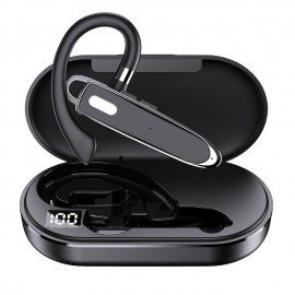 YYK525 Wireless Bluetooth-compatible Earphone Handsfree Business Headset Mini Earbuds Built-in Mic for Car Driving
