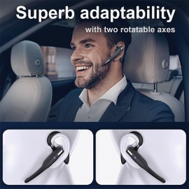 YYK525 Wireless Bluetooth-compatible Earphone Handsfree Business Headset Mini Earbuds Built-in Mic for Car Driving

