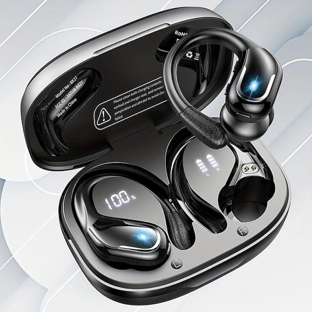 New Wireless Earbuds For Running Sports Wireless Earphones With Earhooks Pure Bass Sound 60H Over Ear Headphones With Dual-LED Display IPX7 Waterproof Earphones Built-in Microphone Noise Cancelling Headset
New Wireless Earbuds For Running Sports Wireless Earphones With Earhooks Pure Bass Sound 60H Over Ear Headphones With Dual-LED Display IPX7 Waterproof Earphones Built-in Microphone Noise Cancelling Headset
