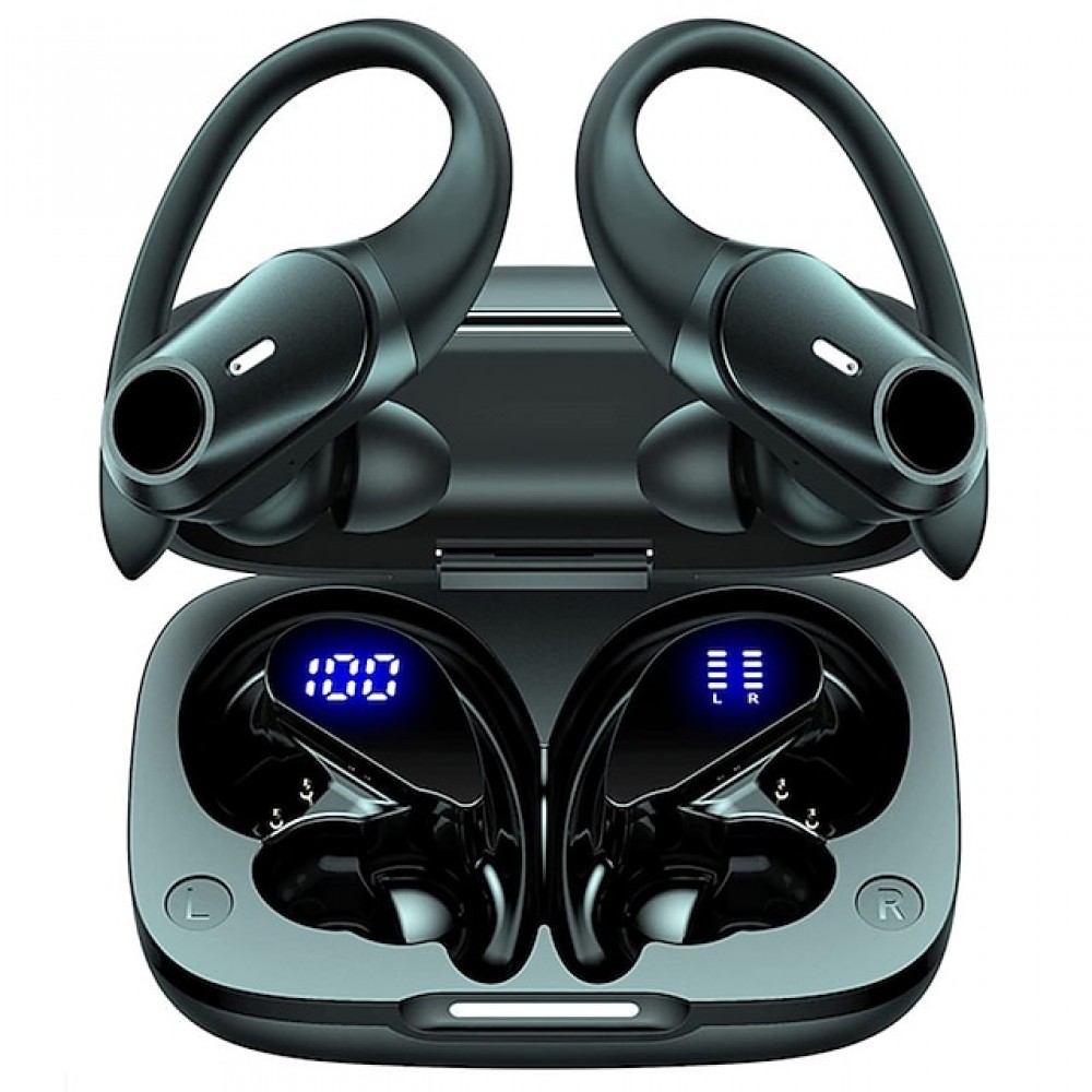 Wireless Earbuds Bluetooth Headphones 48hrs Play Back Sport Earphones with LED Display Over-Ear Buds with Earhooks Built-in Mic Headset for Workout
Wireless Earbuds Bluetooth Headphones 48hrs Play Back Sport Earphones with LED Display Over-Ear Buds with Earhooks Built-in Mic Headset for Workout