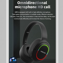 L800 2.4G Over-ear Headphone Over Ear Bluetooth 5.1 Noise cancellation Stereo Surround sound for Apple Samsung Huawei Xiaomi MI  Everyday Use Traveling Mobile Phone PC Computer Gaming
