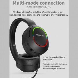 L800 2.4G Over-ear Headphone Over Ear Bluetooth 5.1 Noise cancellation Stereo Surround sound for Apple Samsung Huawei Xiaomi MI  Everyday Use Traveling Mobile Phone PC Computer Gaming
