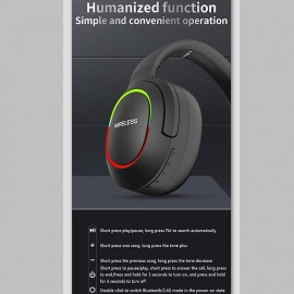 L800 2.4G Over-ear Headphone Over Ear Bluetooth 5.1 Noise cancellation Stereo Surround sound for Apple Samsung Huawei Xiaomi MI  Everyday Use Traveling Mobile Phone PC Computer Gaming
