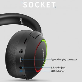 L800 2.4G Over-ear Headphone Over Ear Bluetooth 5.1 Noise cancellation Stereo Surround sound for Apple Samsung Huawei Xiaomi MI  Everyday Use Traveling Mobile Phone PC Computer Gaming

