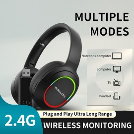 L800 2.4G Over-ear Headphone Over Ear Bluetooth 5.1 Noise cancellation Stereo Surround sound for Apple Samsung Huawei Xiaomi MI  Everyday Use Traveling Mobile Phone PC Computer Gaming

