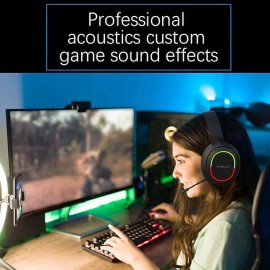L800 2.4G Over-ear Headphone Over Ear Bluetooth 5.1 Noise cancellation Stereo Surround sound for Apple Samsung Huawei Xiaomi MI  Everyday Use Traveling Mobile Phone PC Computer Gaming
