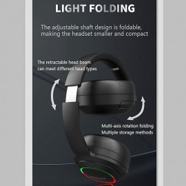 L800 2.4G Over-ear Headphone Over Ear Bluetooth 5.1 Noise cancellation Stereo Surround sound for Apple Samsung Huawei Xiaomi MI  Everyday Use Traveling Mobile Phone PC Computer Gaming
