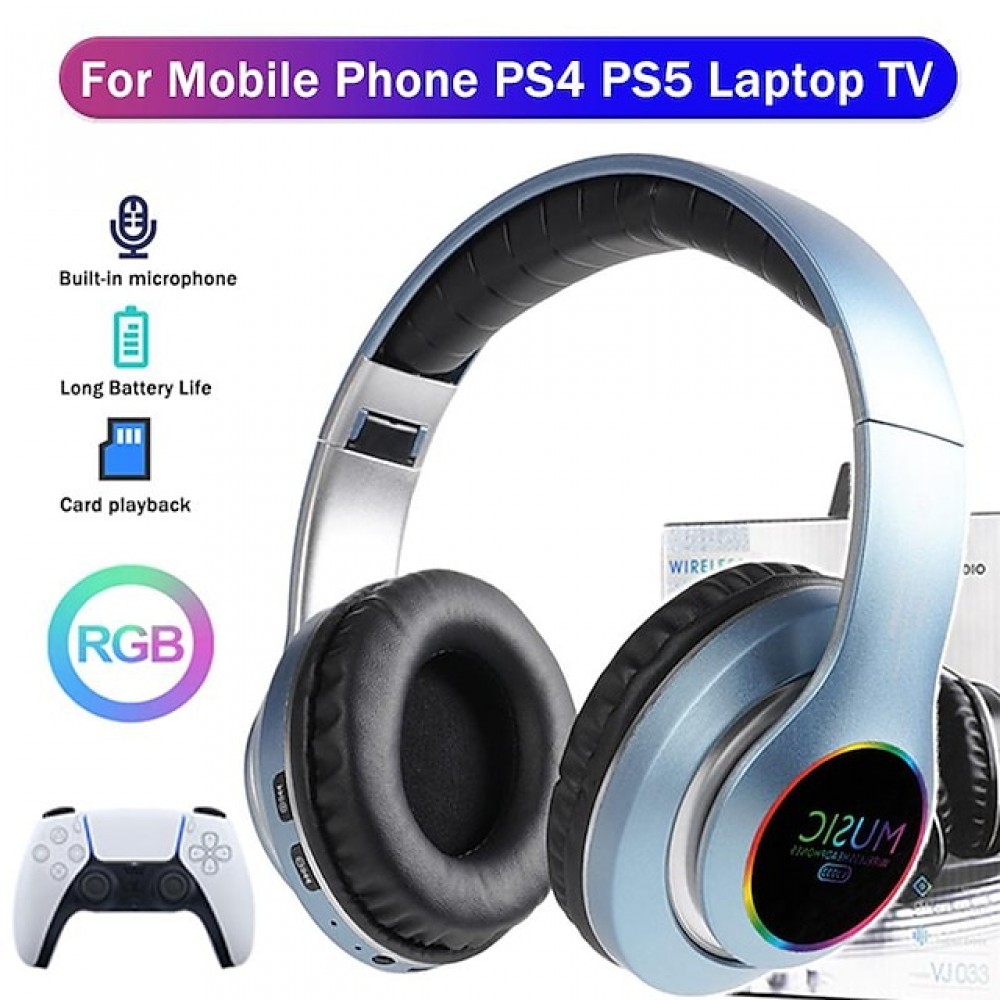 New HIFI Stereo Headphones Bluetooth Headphones Music Headphone FM and Support SD Card With Mic Foldable Phone Laptop PS4 PS5 TV
New HIFI Stereo Headphones Bluetooth Headphones Music Headphone FM and Support SD Card With Mic Foldable Phone Laptop PS4 PS5 TV