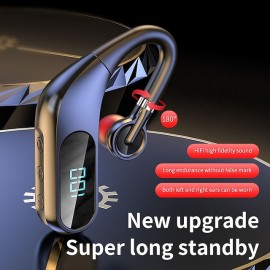 Digital Display Bluetooth Headset Wireless TWS Hanging Ear Sports Business Bluetooth Headset
