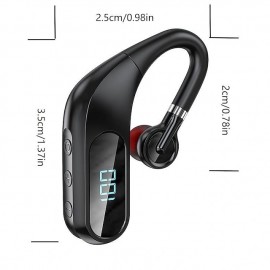 Digital Display Bluetooth Headset Wireless TWS Hanging Ear Sports Business Bluetooth Headset
