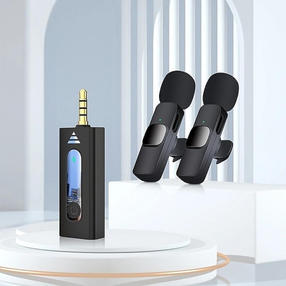 Wireless Lavalier Microphone For 3.5mm Smartphone Plug And Play Mini Mic For Live Streaming Gaming Recording Auto Noise Reduction
Wireless Lavalier Microphone For 3.5mm Smartphone Plug And Play Mini Mic For Live Streaming Gaming Recording Auto Noise Reduction